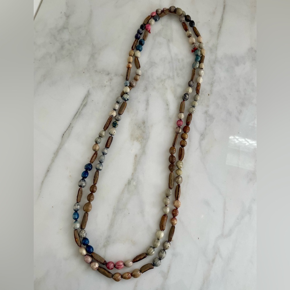 Colorful African imfibinga seed Necklace